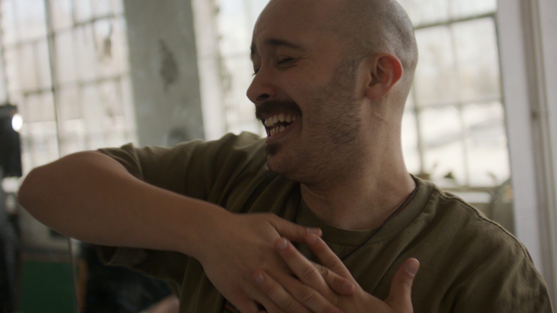 Film still from The Yellow Brick Road of Palestine