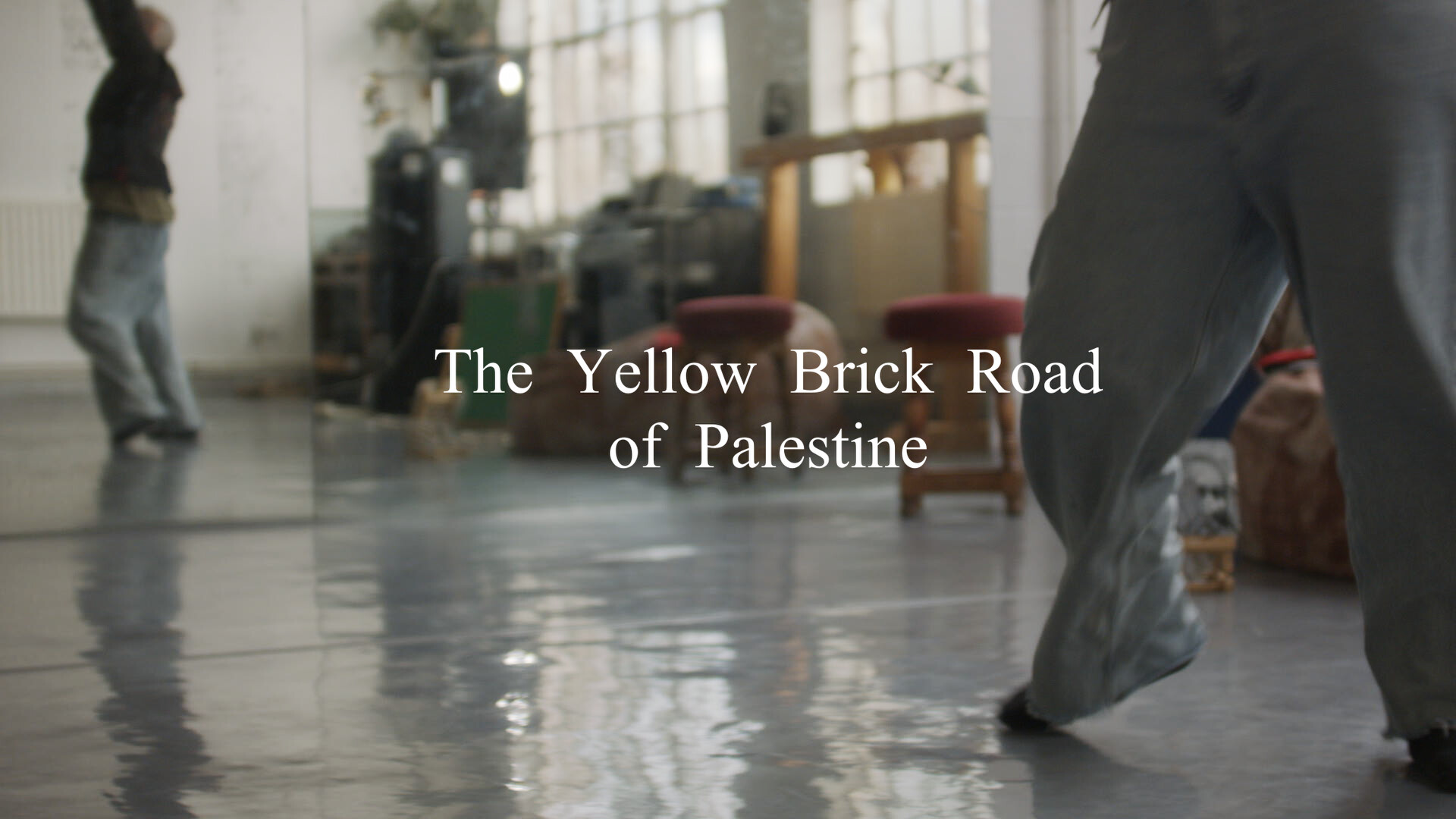 Film still from The Yellow Brick Road of Palestine